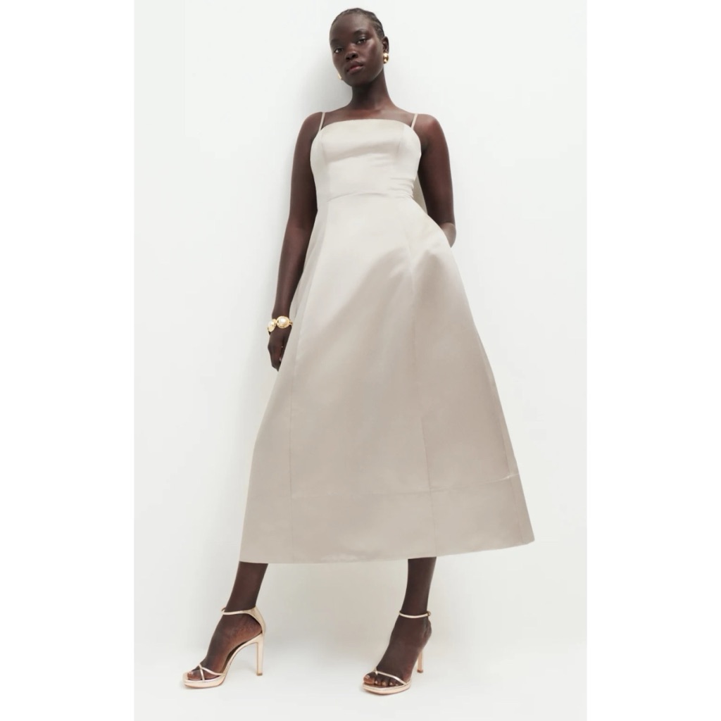 Reformation Kayden Dress In Champagne